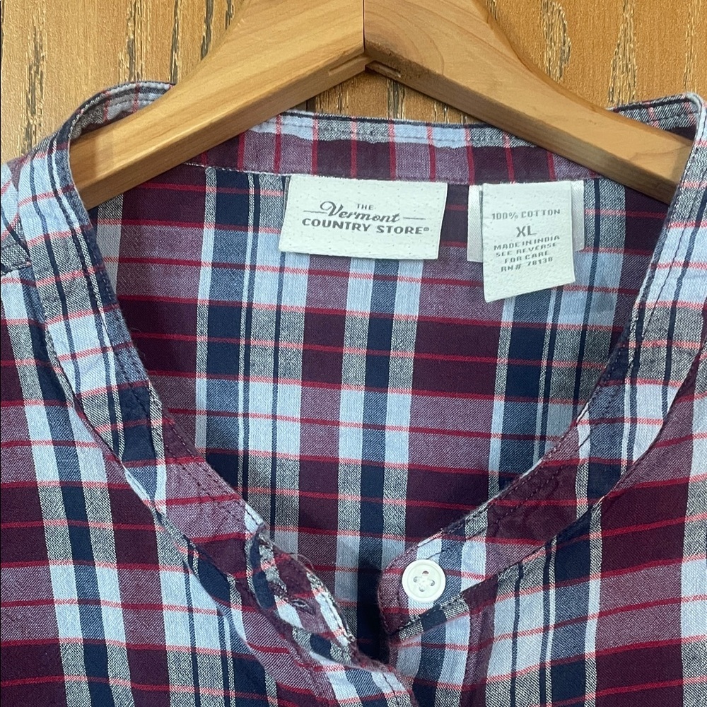 Vermont Country - Plaid Button-Up Shirt - 3/4 arm - Picture 2 of 5